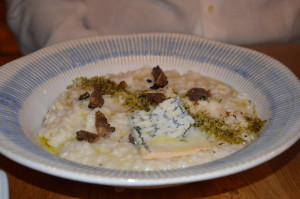 Risotto al tartufo con gorgonzola