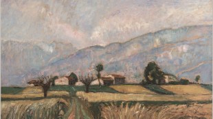 Arturo Tosi La messe olio su tela 1926 circa cm 100 x 120 Firenze, Palazzo Pitti, Galleria d’arte moderna